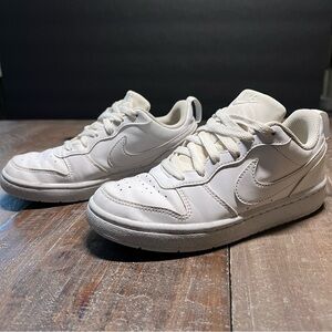 Nike Court Borough Low Recraft White Sneakers Youth 3.5Y EU 35.5